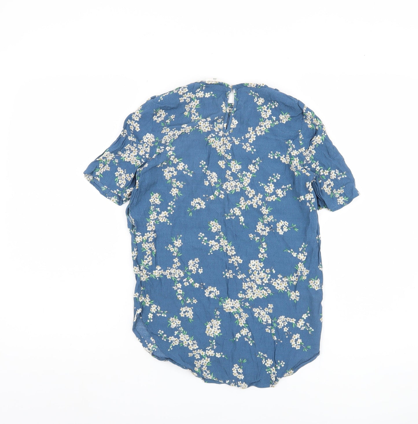 Womens UK Size 8 H&M Blue Basic Blouse