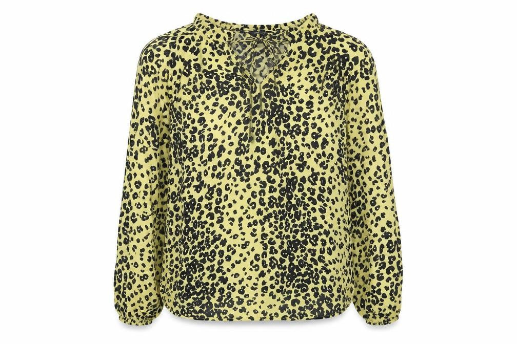Front view of Marks & Spencer Women’s Animal Print Blouse, size UK 14