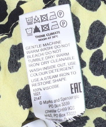Womens UK Size 14 Marks and Spencer Multicoloured Basic Blouse