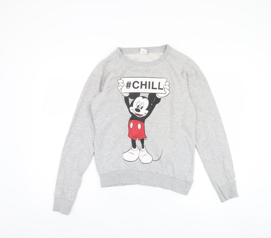 Teens UK Size 6 Disney Grey Pullover Sweatshirt
