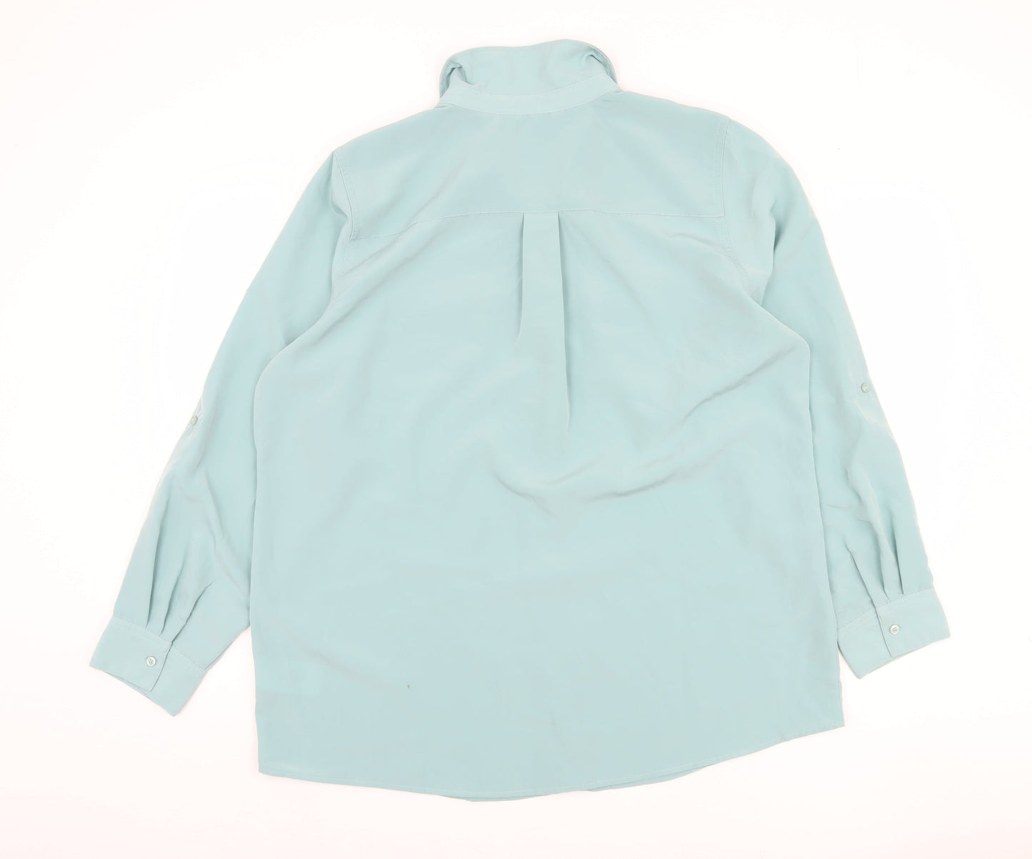 d&co Denim Women Blue XL Collared Button-Up Shirt