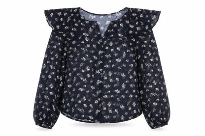 Womens UK Size M No Data Blue  Blouse