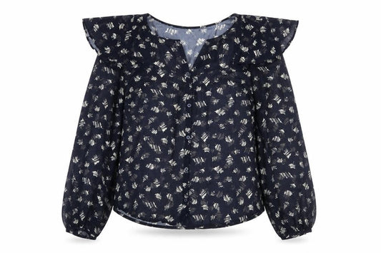 Womens UK Size M No Data Blue  Blouse