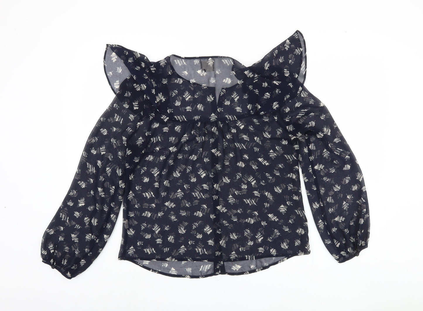 Womens UK Size M No Data Blue  Blouse