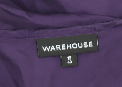 Womens UK Size 12 Warehouse Purple  Blouse