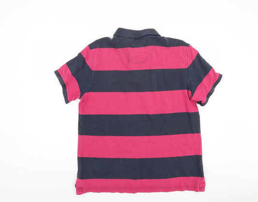 Crew Clothing Men's Multicoloured Striped Polo, Size L