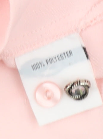 Oscar B. Women's Pink Button-Up Shirt, Size 12, Casual Style