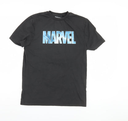 Marvel Men's Black Short Sleeve T-Shirt, S