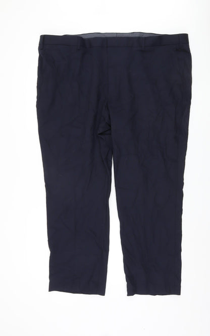 Marks and Spencer Men's Blue Dress Pants, Size 48, Business