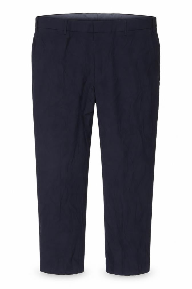 Mens UK Size 48 Marks and Spencer Regular Fit Dress Pants Blue Trousers