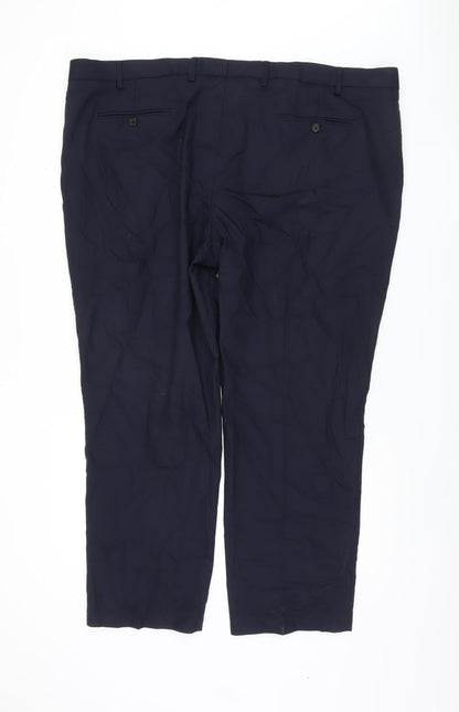 Marks and Spencer Men's Blue Dress Pants, Size 48, Business