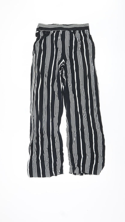 Cynthia Rowley Women Striped Wide-Leg Trousers XS