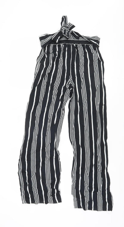 Cynthia Rowley Women Striped Wide-Leg Trousers XS