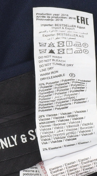 Only & Sons Blue Trousers Men's Size 48