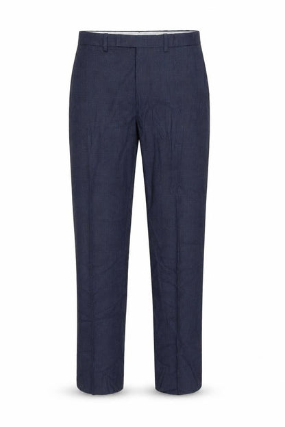 Unisex Adultss UK Size 42 Marks and Spencer Regular Fit Dress Pants Blue Trouser