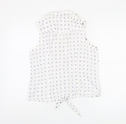 Womens UK Size 16 Marks and Spencer White  Blouse
