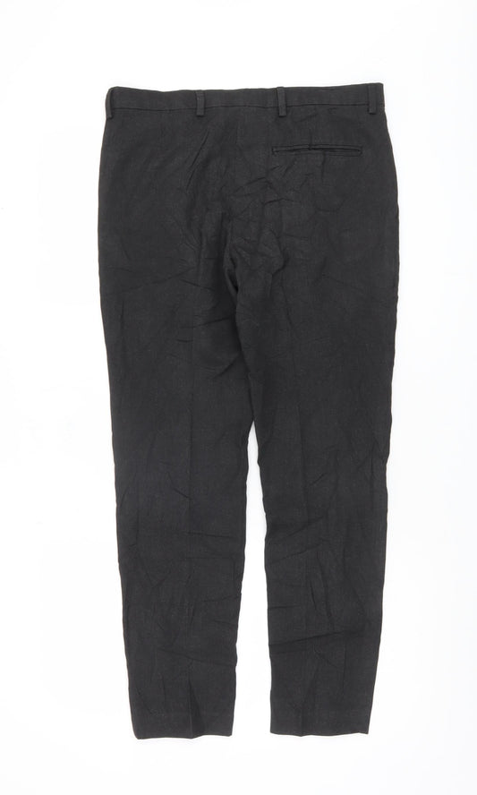 Burton Men's Black Trousers, Size S, 30in Waist