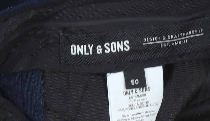 Only & Sons Women's Blue Slim Fit Trousers