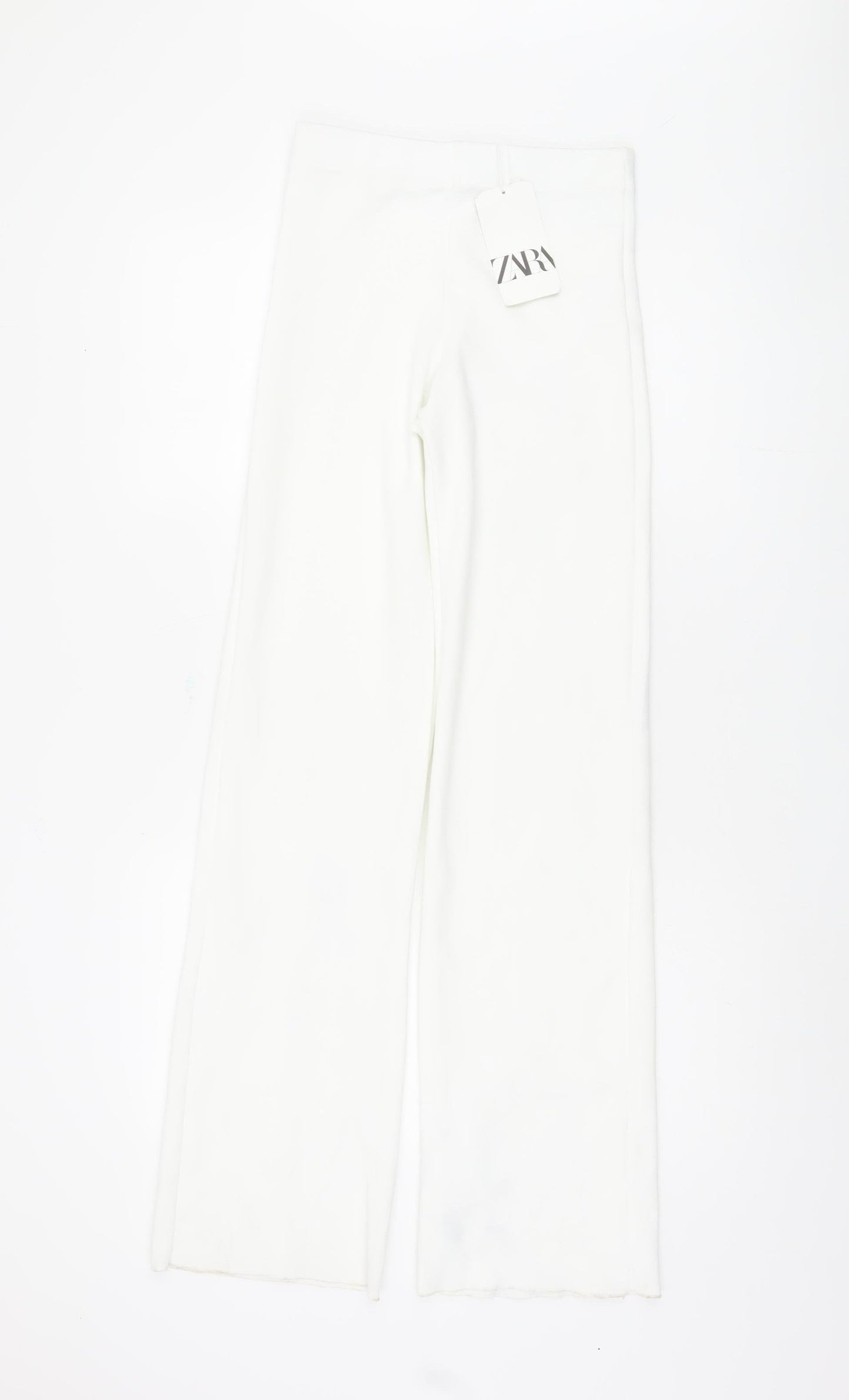 Womens UK Size S Zara Regular Fit Casual White Trousers