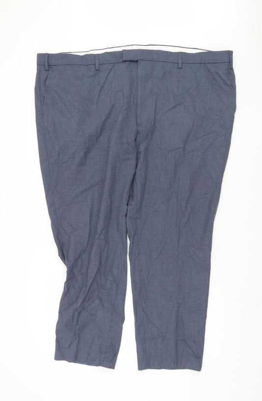 Marks and Spencer Men's Blue Dress Pants, Size 50 SHT