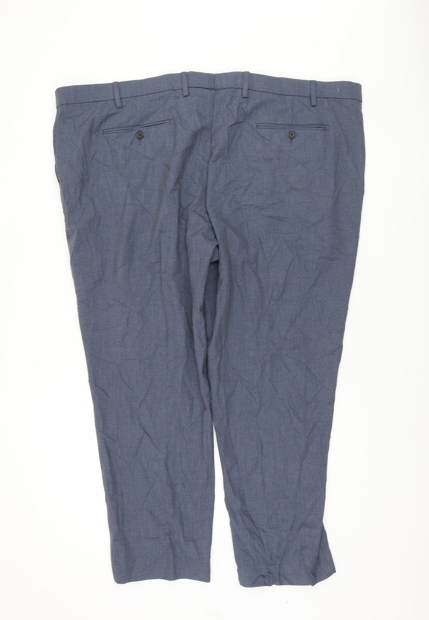 Marks and Spencer Men's Blue Dress Pants, Size 50 SHT