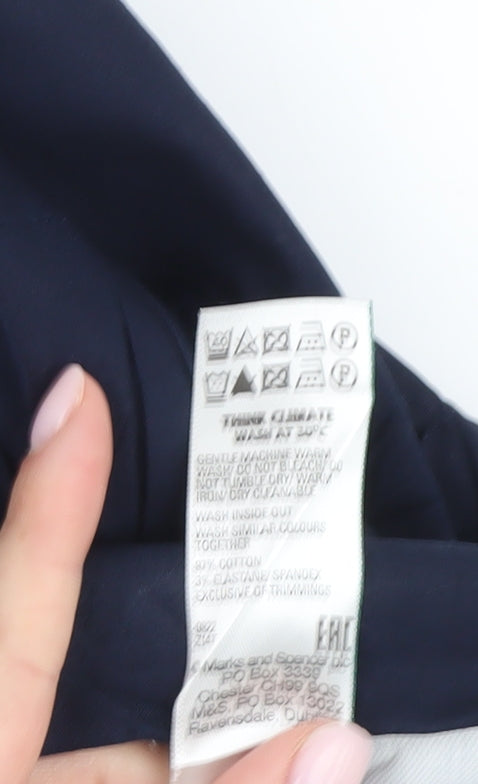 Marks and Spencer Men's Blue Tapered Trousers, Size 40