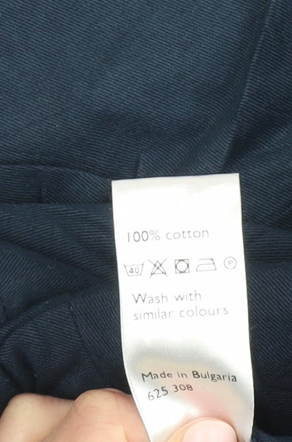 Womens UK Size 12 John Lewis Regular Fit Ankle Blue Trousers