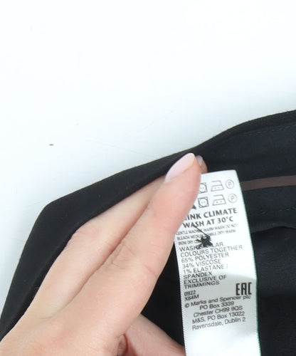Marks and Spencer Black Slim Men's Trousers, Size 36