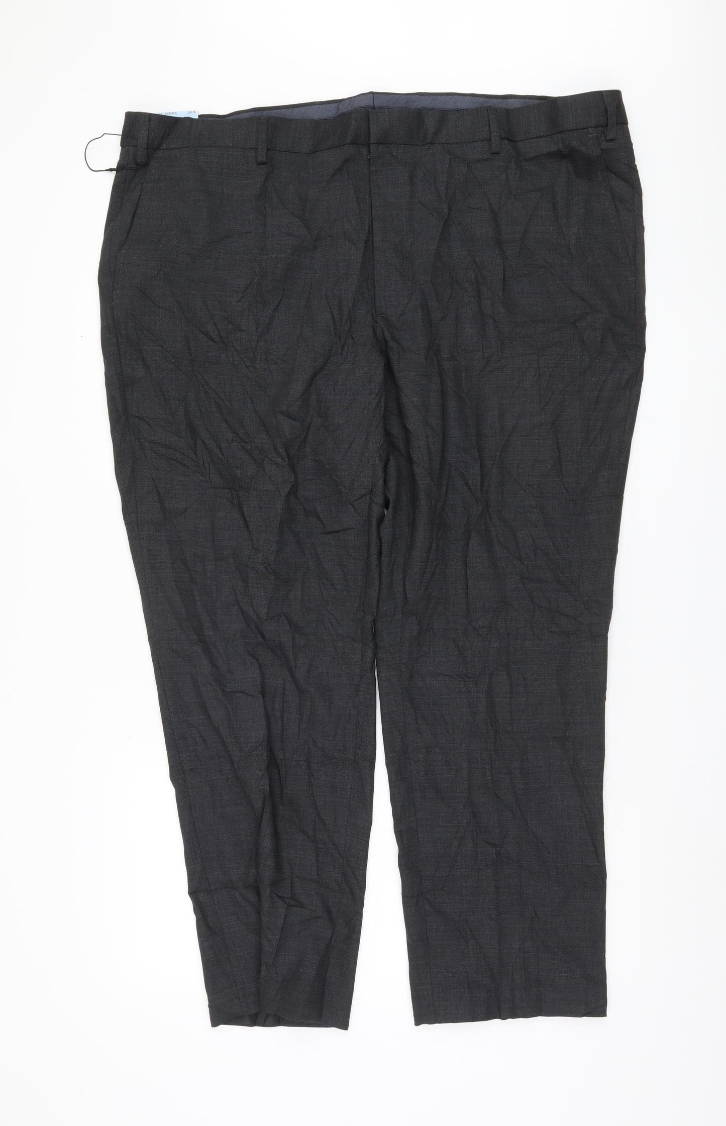 Marks and Spencer Men's Grey Trousers, Size 46, Regular Fit
