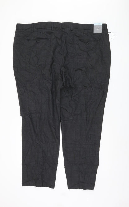Marks and Spencer Men's Grey Trousers, Size 46, Regular Fit