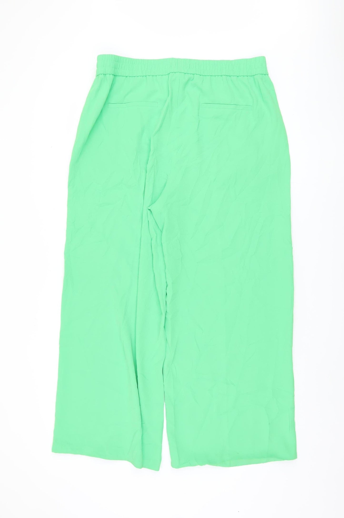 Womens UK Size 18 Marks and Spencer Relaxed Fit  Green Trousers