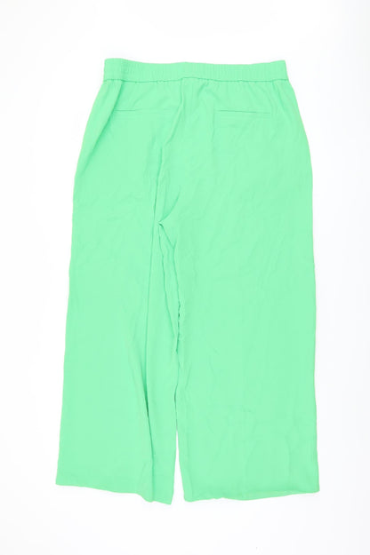 Womens UK Size 18 Marks and Spencer Relaxed Fit  Green Trousers