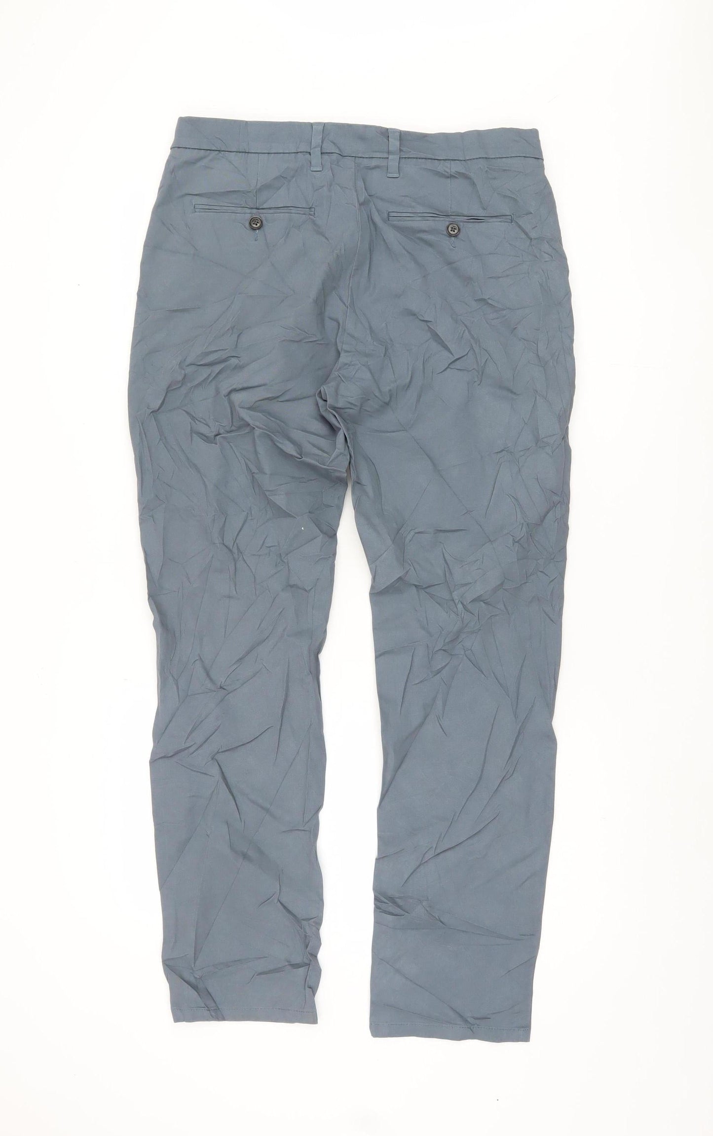 Marks and Spencer Men’s Blue Slim Chino Trousers