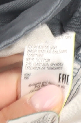 Marks and Spencer Men’s Blue Slim Chino Trousers