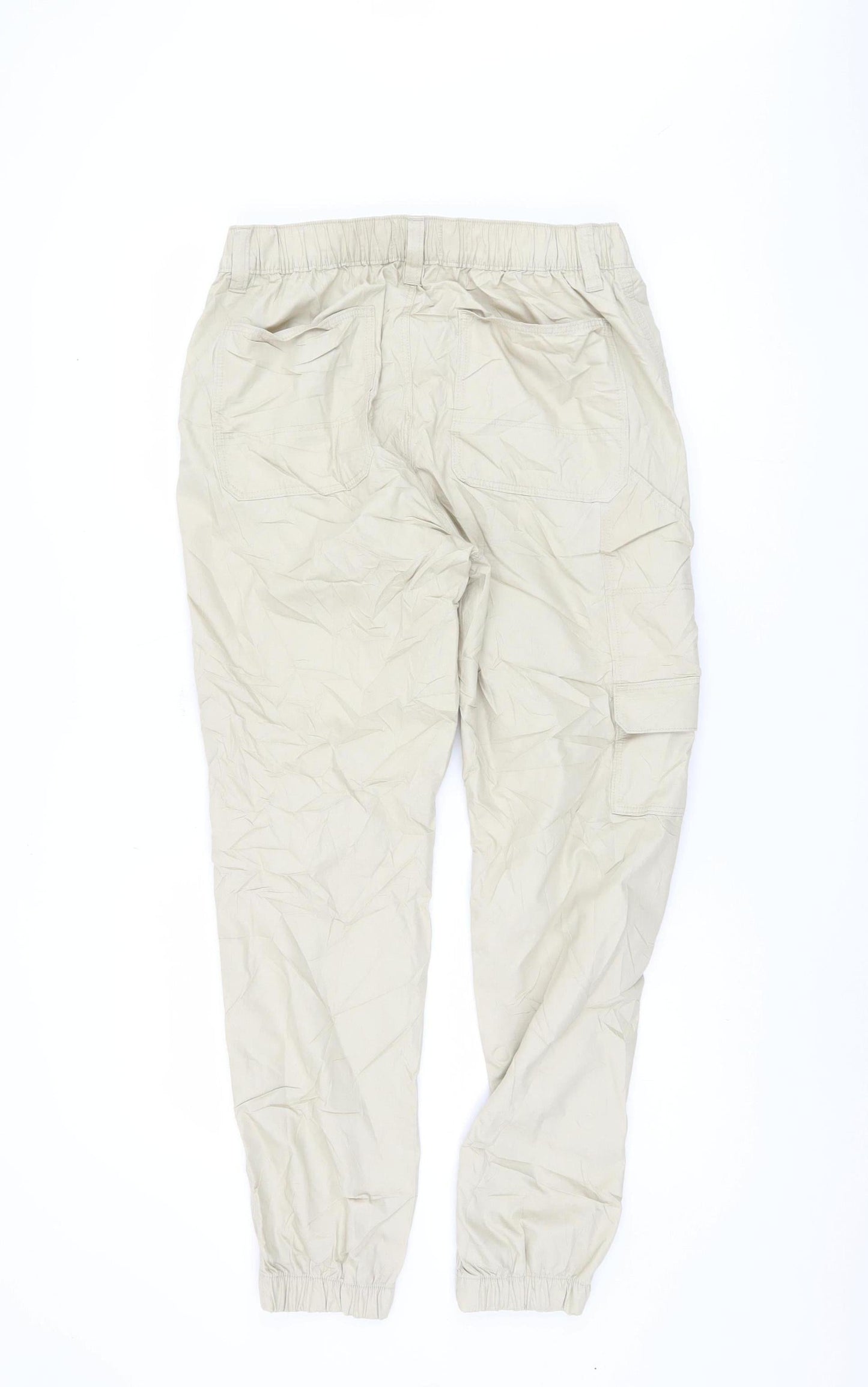 Marks and Spencer Men's Beige Cargo Trousers, Size S