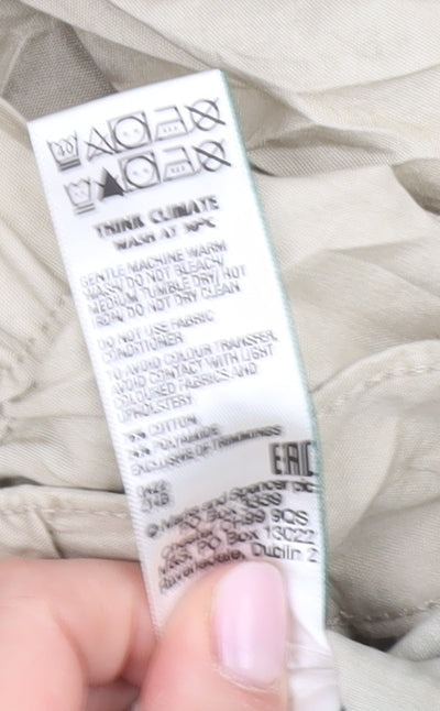 Marks and Spencer Men's Beige Cargo Trousers, Size S