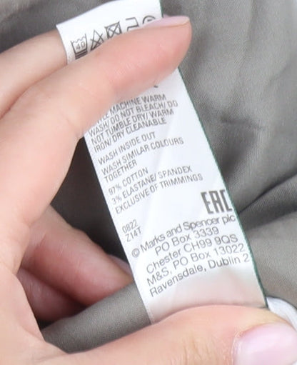 Marks and Spencer Men's Grey Tapered Trousers 38L