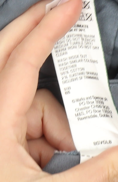 Marks and Spencer Men's Blue Chino Trousers