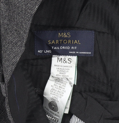 Marks and Spencer Men's Grey Dress Pants XL
