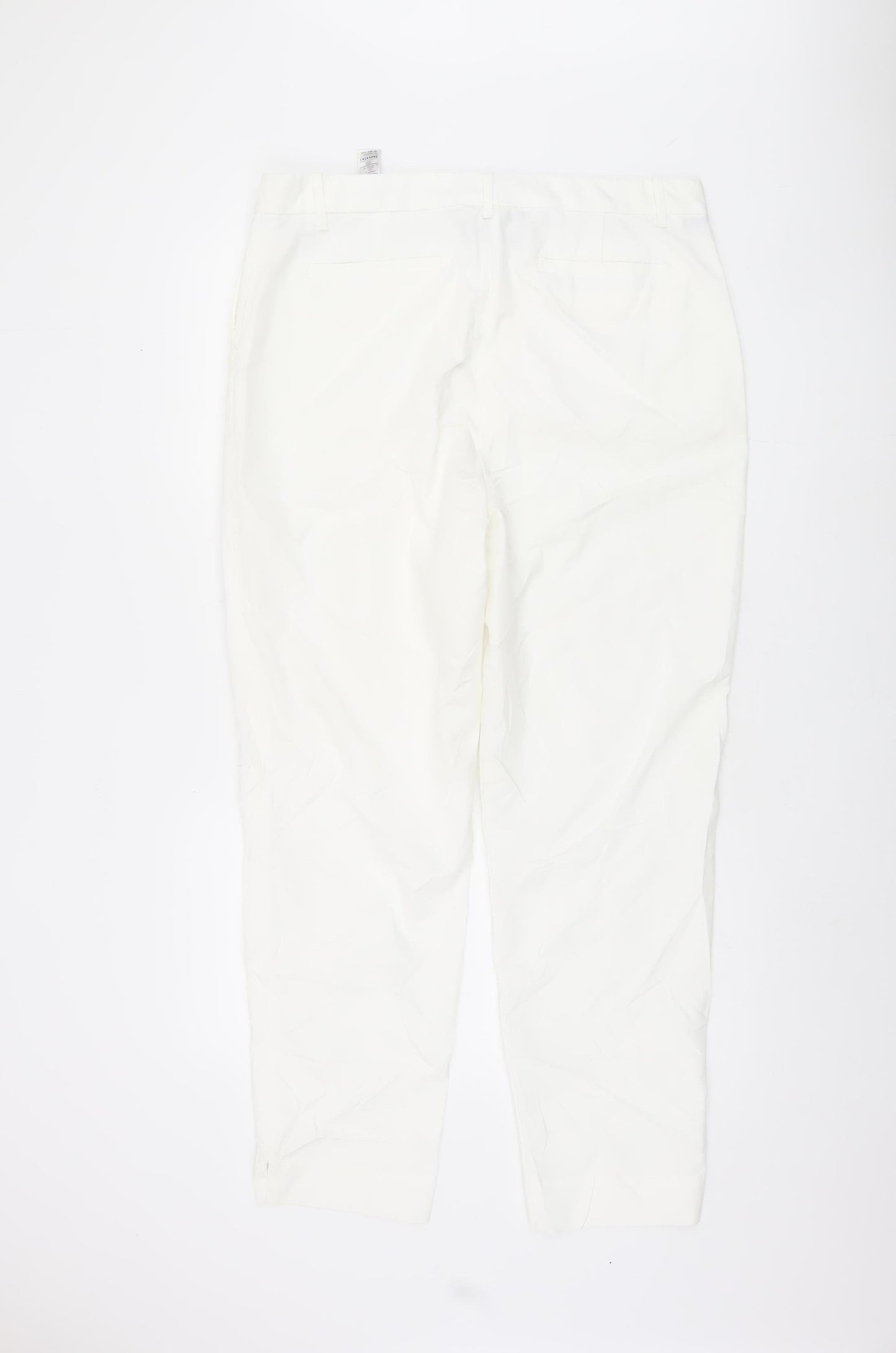 Womens UK Size 16 Marks and Spencer   White Trousers