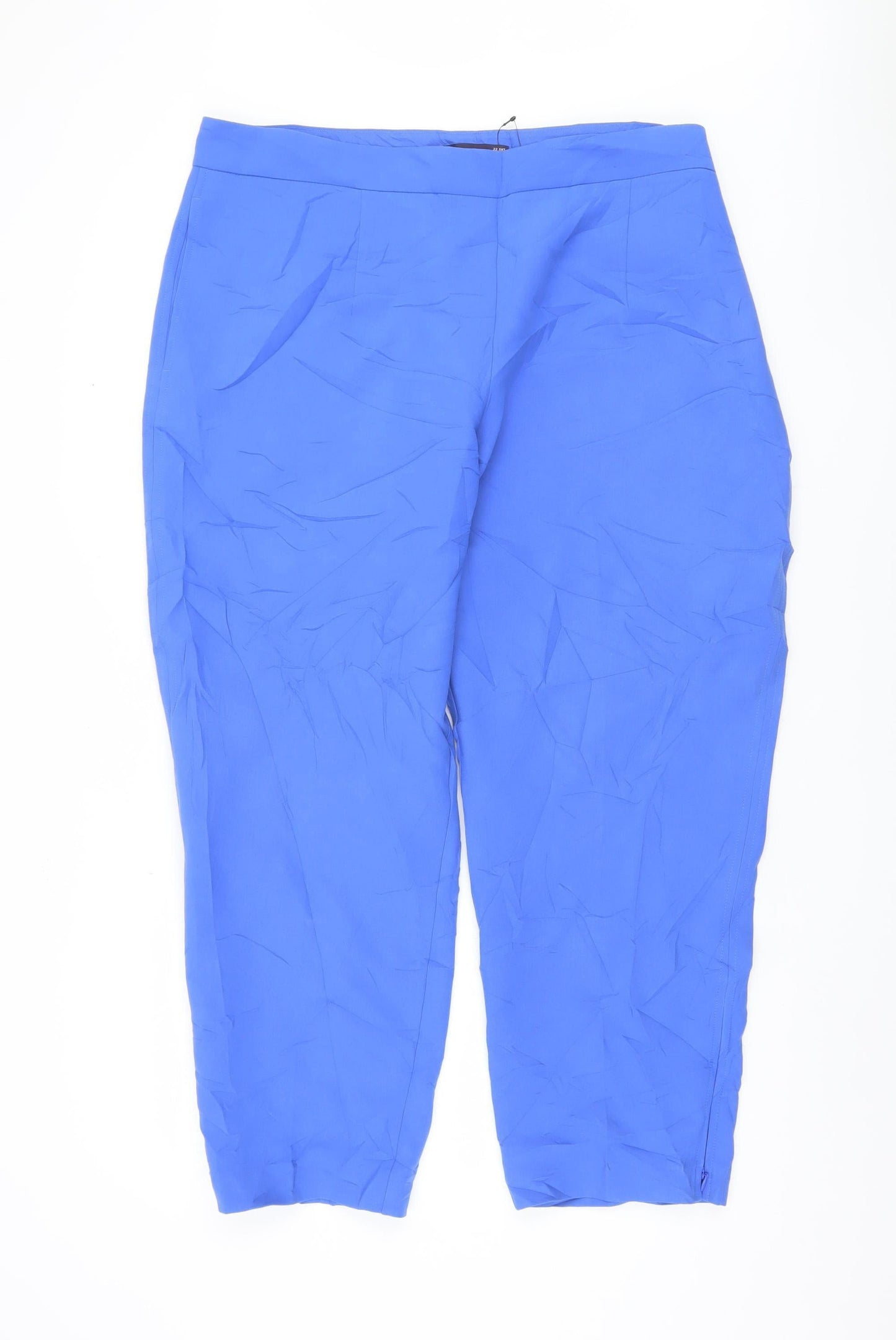 Womens UK Size 22 Marks and Spencer Relaxed Fit Casual Blue Trousers