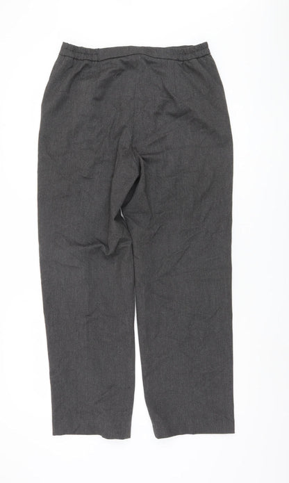 Womens UK Size 12 Eastex Regular Fit Business Casual Grey Trousers