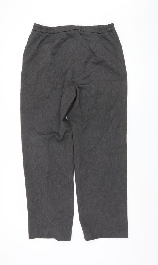 Womens UK Size 12 Eastex Regular Fit Business Casual Grey Trousers