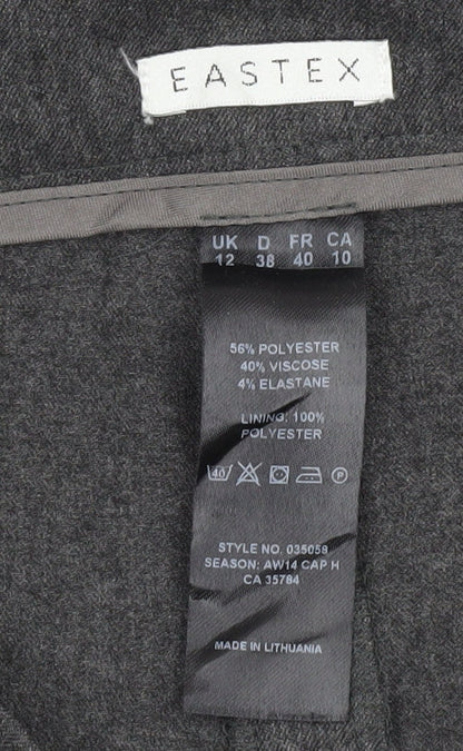 Womens UK Size 12 Eastex Regular Fit Business Casual Grey Trousers