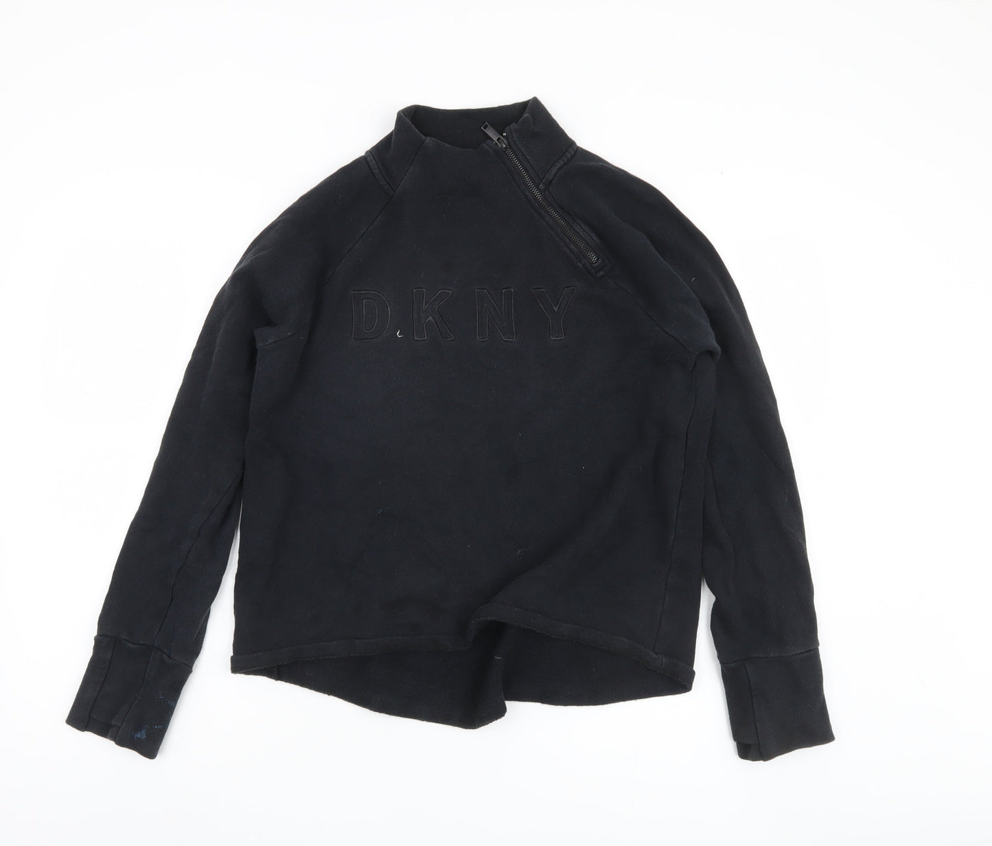 DKNY Women's Black Logo Sweatshirt Medium