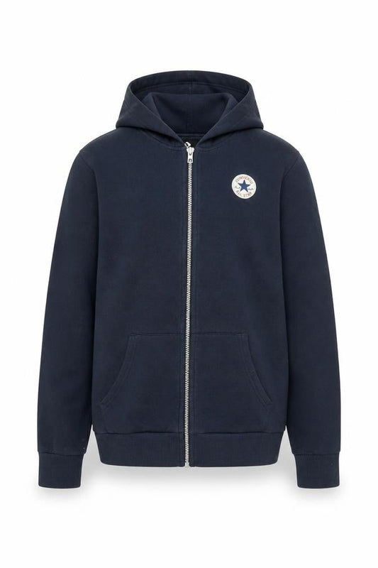 Converse Boys Blue XL Full Zip Hoodie with Logo