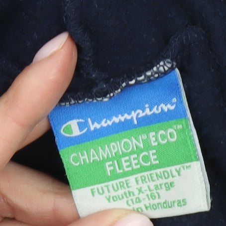 Champion Boys Blue Pullover Hoodie XL - Casual School Style