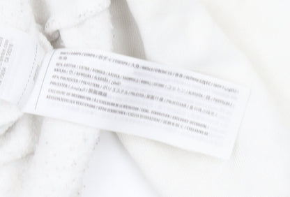 Hollister Women's White Pullover Sweatshirt L