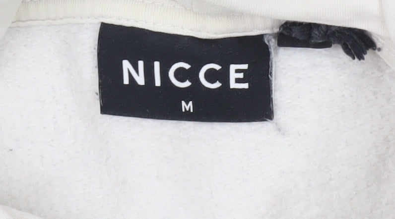 Mens UK Size M NICCE White Pullover Hoodie