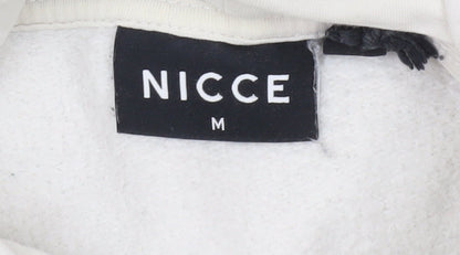 Mens UK Size M NICCE White Pullover Hoodie
